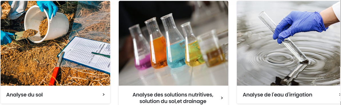 Analyses des solutions nutritives et des eaux en 2 à 3 jours